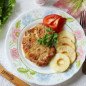 Шницель из свинины с яблоком