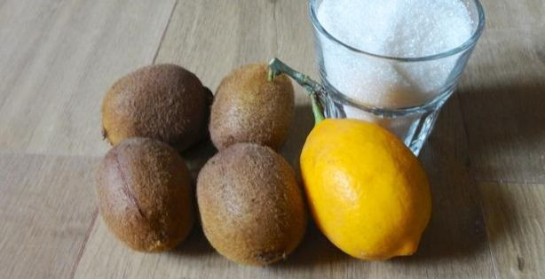 1. Этап. Варенье из киви на зиму: Подготавливаем ингредиенты.