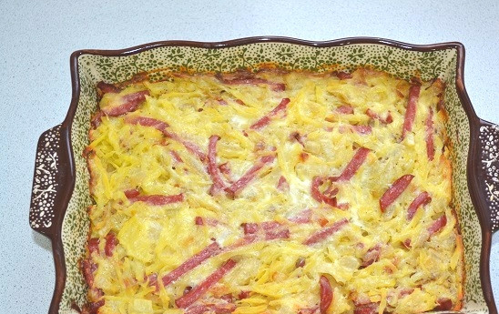 1. Этап. Белорусская запеканка: 10. Запекайте минут 40 до румяности.