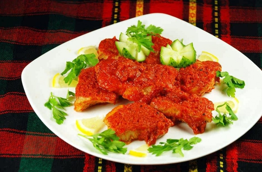 1. Этап. Рыба, тушенная в томатном соусе: Приятного аппетита!