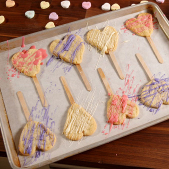Heart Cookie Pops