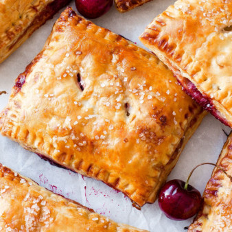 Cherry Puff Pastry Pies