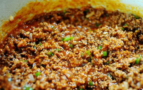 1. Этап. Американский бутерброд с говядиной: И еще раз хорошенько смешать.