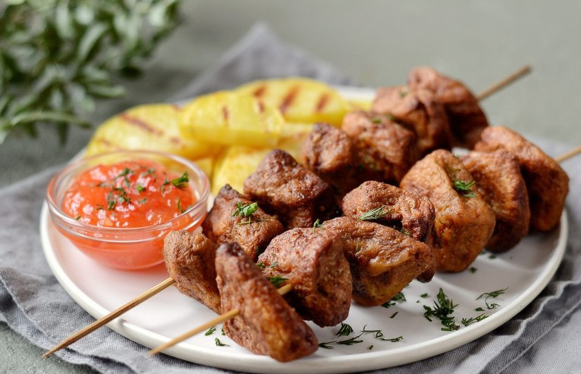 1. Этап. Постный шашлык: Постный шашлык готов. Приятного вам аппетита!