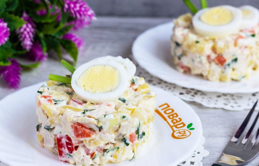 1. Этап. Салат Знакомый: Приятного аппетита!