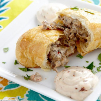 Breakfast Empanadas with Chipotle Cream