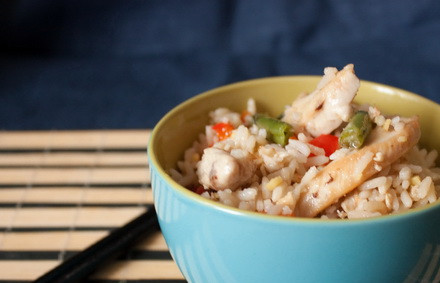 1. Этап. Тяхан с курицей: Тяхан с курицей готов!