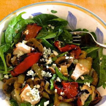 Салат из грибов и сыра