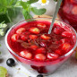 Джем из крыжовника с соком черной смородины