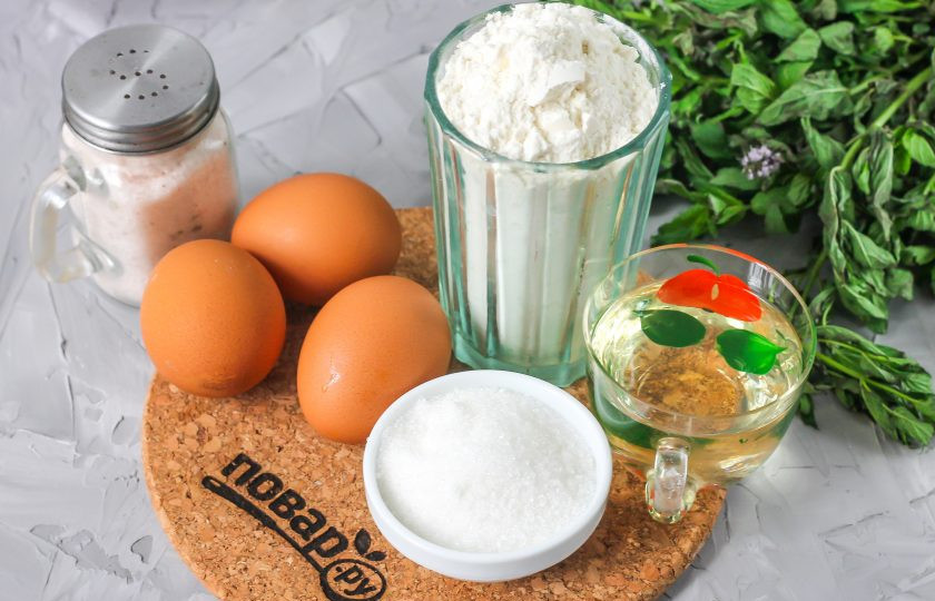 1. Этап. Венские вафли без глютена: Подготовьте указанные ингредиенты.