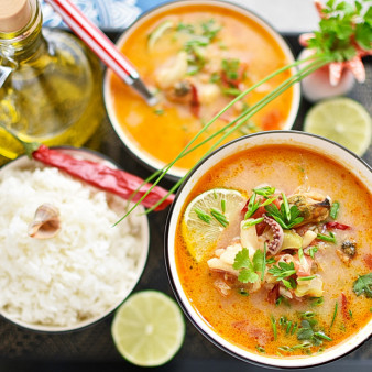 Суп из коктейля морепродуктов