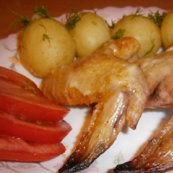 Куриные крылышки в лимонном сиропе