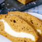 Тыквенный кекс с сырной начинкой
