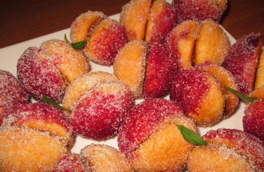 1. Этап. Печенье Персики: 12. Вот такое получается у нас печенье 