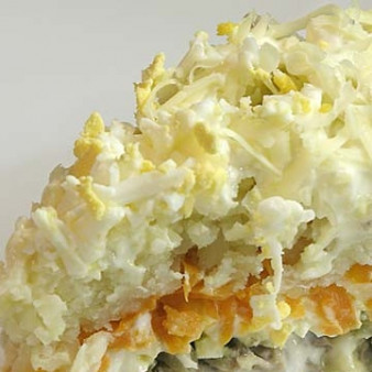 Салат Мельник с грибами