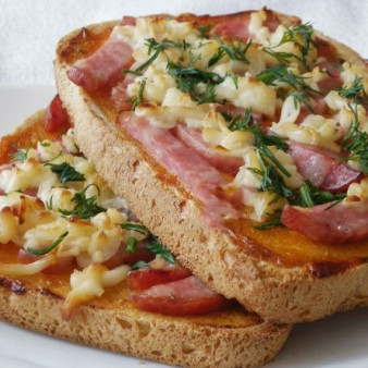 Пицца на хлебе