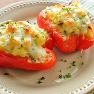 Фаршированный перец, запеченный в духовке