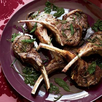 Lamb Chops with Frizzled Herbs