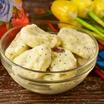 Ленивые вареники с бананом