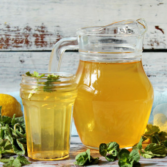 Холодный зеленый чай