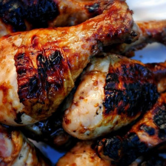 Куриные голени в глазури из джема