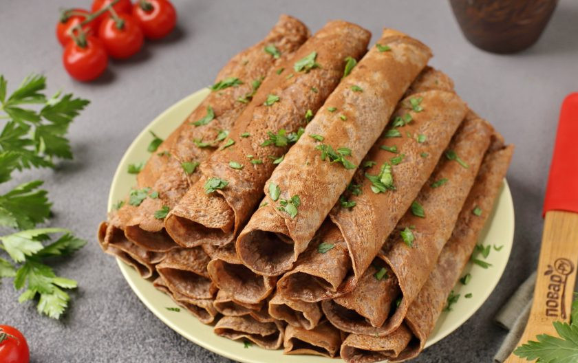 1. Этап. Блинчики из печенки: Блинчики из печёнки готовы. Приятного аппетита!