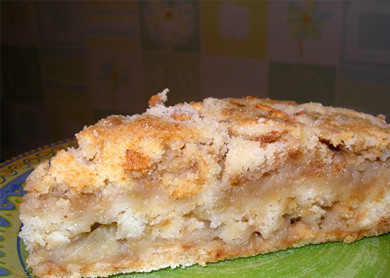 1. Этап. Шарлотка с тертыми яблоками: Приятного аппетита!