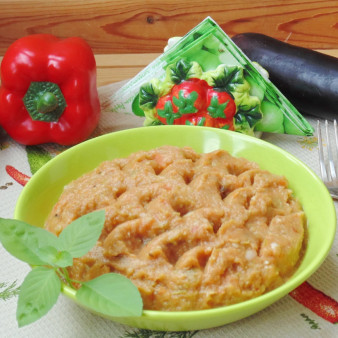 Кабачково-баклажанная икра