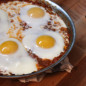 Lidey's Spicy Braised Lentils with Baked Eggs