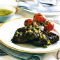 Red Snapper in Grape Leaves with Garlic-and-Caper Butter