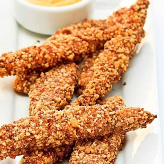 Рыбные палочки в миндальной панировке