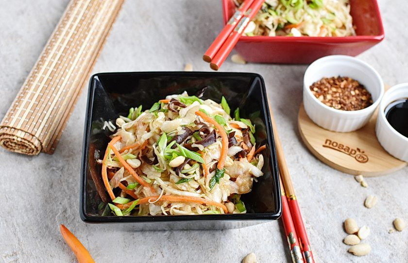 1. Этап. Китайский салат из капусты: Приятного аппетита!