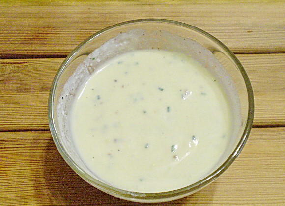 1. Этап. Диетический майонез: 5. Диетический майонез готов. Приятного аппетита!