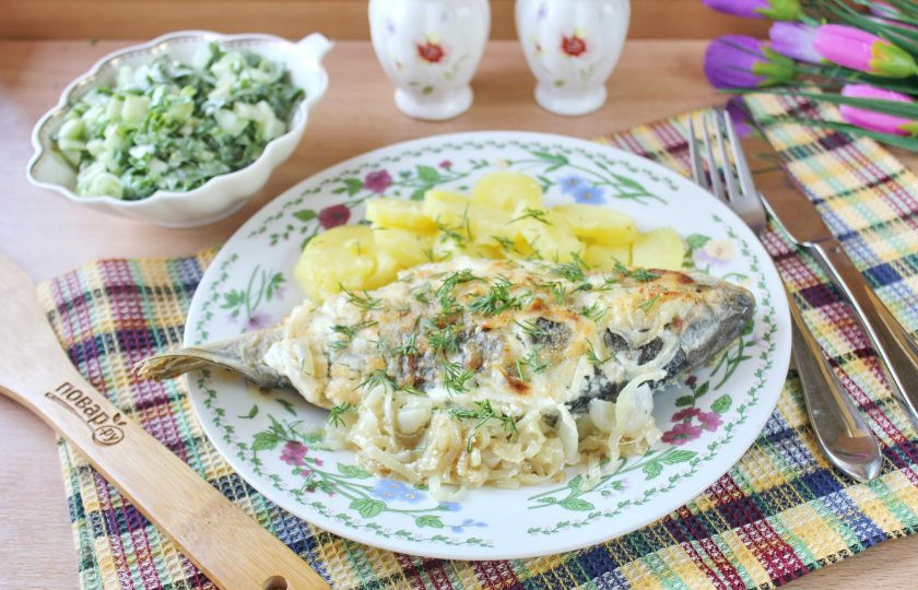 1. Этап. Караси по-чеховски: Караси по-чеховски готовы. Подавайте к столу в горячем виде с любым гарниром.