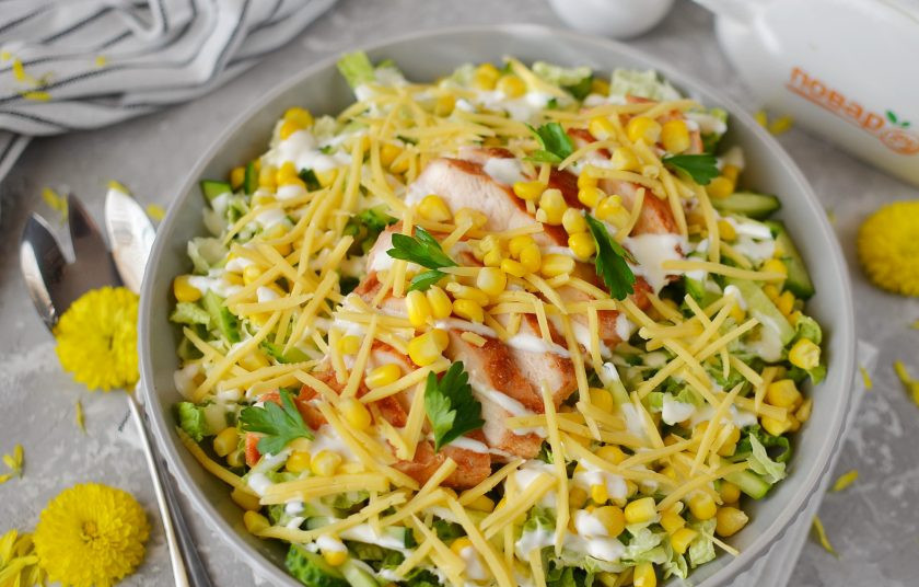 1. Этап. Рецепт салата с пекинской капустой и курицей: Приятного аппетита!