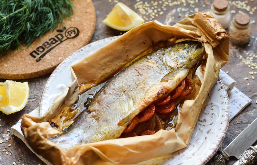 1. Этап. Форель в пергаменте в духовке: Приятного аппетита!