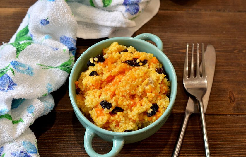 1. Этап. Тыквенная каша с изюмом: Перемешайте и подавайте к столу. Приятного аппетита!