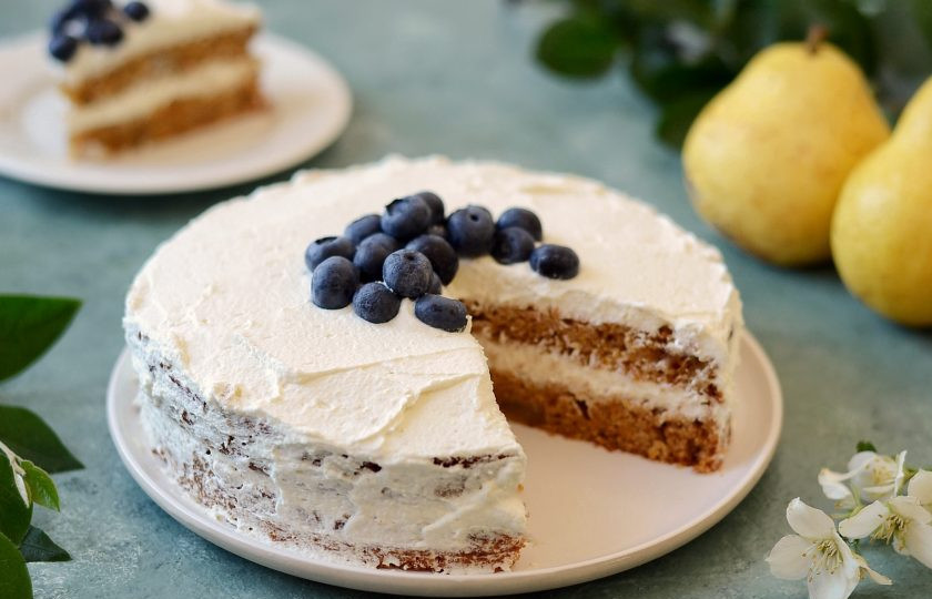 1. Этап. Морковный торт с грушей: Морковный торт с грушей готов, приятного аппетита!