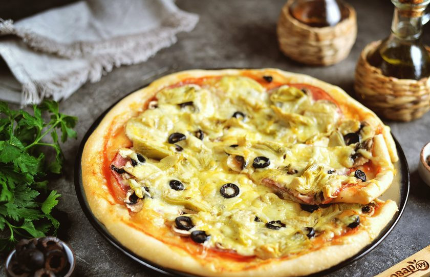 1. Этап. Пицца Каприччио: Сочная и очень вкусная домашняя пицца 