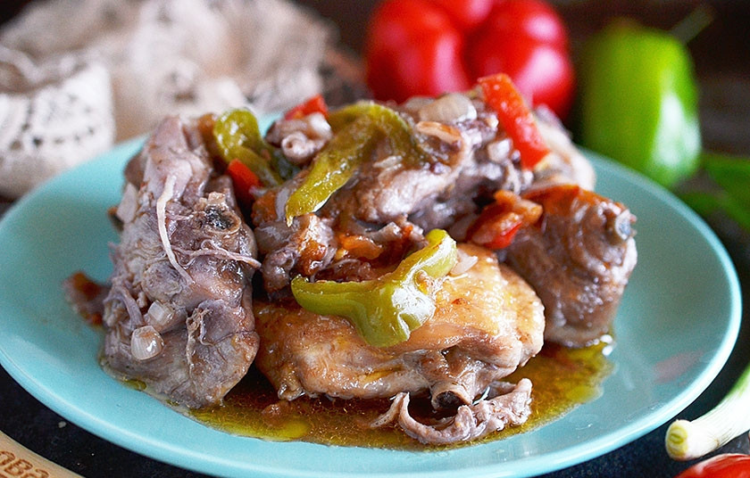 1. Этап. Цыпленок Чилиндрон по-арагонски: Подайте к столу. Приятного аппетита!