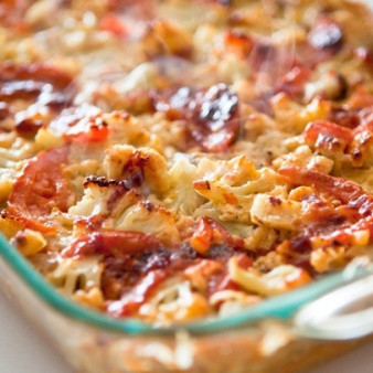 Рыба с цветной капустой в духовке