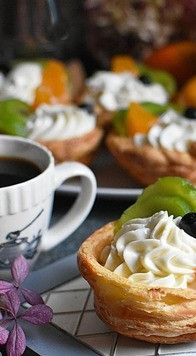 1. Этап. Слоеные корзиночки с чизкейком: ПрЭлестно!