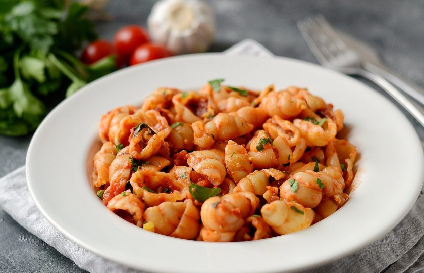 1. Этап. Паста Арабьята: Паста 