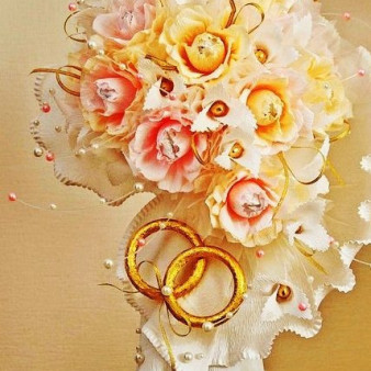 Букет из конфет с шампанским