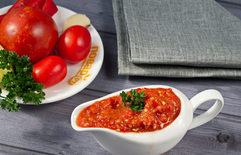 1. Этап. Закуска из запеченных помидоров и перцев: Приятного аппетита!