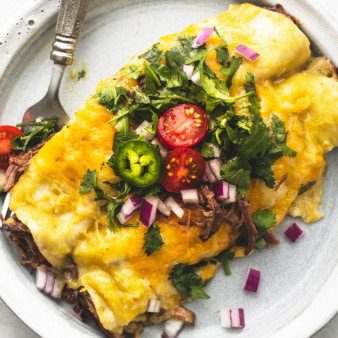 Shredded Beef Enchiladas