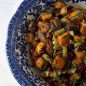 Brandied Cranberry and Sweet Potato Stuffing