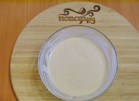 1. Этап. Фрукты в кляре: Кляр для фруктов готов. Поставьте пока его в холодильник.