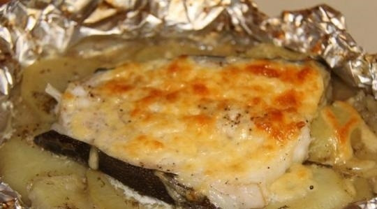 1. Этап. Стейк зубатки: 7. Вот такая красота получилась в результате. Приятного аппетита!