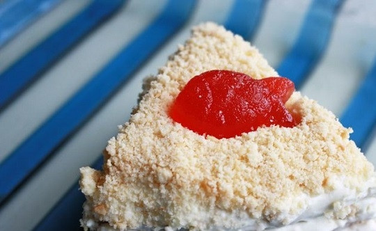 1. Этап. Простой тортик: 9. Перед подачей можно украсить тортик орешками, кусочками шоколада или желейными конфетками, например. Приятного чаепития!